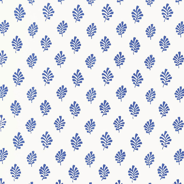 Schumacher Wallpaper Bakara Leaf Delft 5005231 JAIPUR / HAND BLOCK PRINTS Paper 0 INDIA </p><p>Repeat: Horizontal: and Vertical: 7 1/2" (19CM) 27 - My Fabric Connection - Schumacher Wallpaper Bakara Leaf Delft 5005231 JAIPUR / HAND BLOCK PRINTS Paper 0 INDIA </p><p>Repeat: Horizontal: and Vertical: 7 1/2" (19CM) 27 - My Fabric Connection -