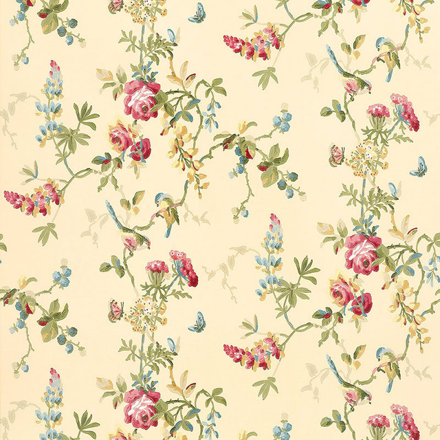Schumacher Wallpaper Chickadee Floral Vanilla 5004361 GREENHOUSE Paper 0 UNITED STATES OF AMERICA </p><p>Repeat: Horizontal: 27" (69CM) and Vertical: 19" (48CM) 27 - My Fabric Connection - Schumacher Wallpaper Chickadee Floral Vanilla 5004361 GREENHOUSE Paper 0 UNITED STATES OF AMERICA </p><p>Repeat: Horizontal: 27" (69CM) and Vertical: 19" (48CM) 27 - My Fabric Connection -