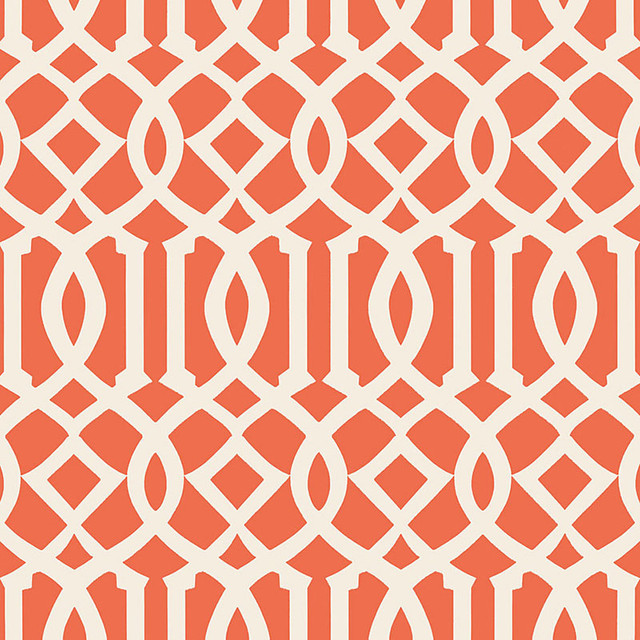 Schumacher Wallpaper Imperial Trellis Ii Ivory / Mandarin 5005800 PRINT HAPPY Paper 0 UNITED STATES OF AMERICA </p><p>Repeat: Horizontal: 6 3/4" (17CM) and Vertical: 12 5/8" (32CM) 27 - My Fabric Connection - Schumacher Wallpaper Imperial Trellis Ii Ivory / Mandarin 5005800 PRINT HAPPY Paper 0 UNITED STATES OF AMERICA </p><p>Repeat: Horizontal: 6 3/4" (17CM) and Vertical: 12 5/8" (32CM) 27 - My Fabric Connection -