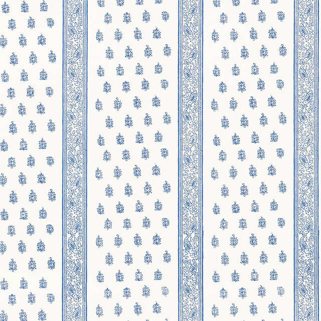 Schumacher Wallpaper Katsura Stripe Delft 5005201 JAIPUR / HAND BLOCK PRINTS Paper 0 INDIA </p><p>Repeat: Horizontal: and Vertical: 18" (46CM) 27 - My Fabric Connection - Schumacher Wallpaper Katsura Stripe Delft 5005201 JAIPUR / HAND BLOCK PRINTS Paper 0 INDIA </p><p>Repeat: Horizontal: and Vertical: 18" (46CM) 27 - My Fabric Connection -