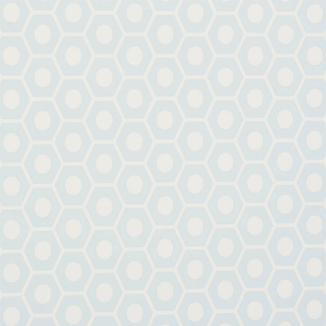 Schumacher Wallpaper Queen B Mineral 5009572 STUDIO BON Paper 0 UNITED STATES OF AMERICA </p><p>Repeat: Horizontal: 1 1/8" (3CM) and Vertical: 7/8" (2CM) 27.125 - My Fabric Connection - Schumacher Wallpaper Queen B Mineral 5009572 STUDIO BON Paper 0 UNITED STATES OF AMERICA </p><p>Repeat: Horizontal: 1 1/8" (3CM) and Vertical: 7/8" (2CM) 27.125 - My Fabric Connection -