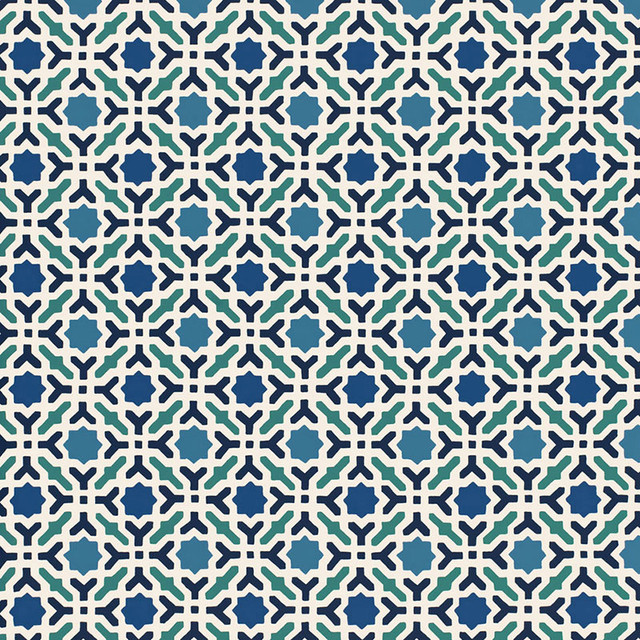 Schumacher Wallpaper Serallo Mosaic Aegean 5005970 BYZANTIUM Paper 0 INDIA </p><p>Repeat: Horizontal: 13 1/2" (34CM) and Vertical: 13 1/2" (34CM) 27 - My Fabric Connection - Schumacher Wallpaper Serallo Mosaic Aegean 5005970 BYZANTIUM Paper 0 INDIA </p><p>Repeat: Horizontal: 13 1/2" (34CM) and Vertical: 13 1/2" (34CM) 27 - My Fabric Connection -