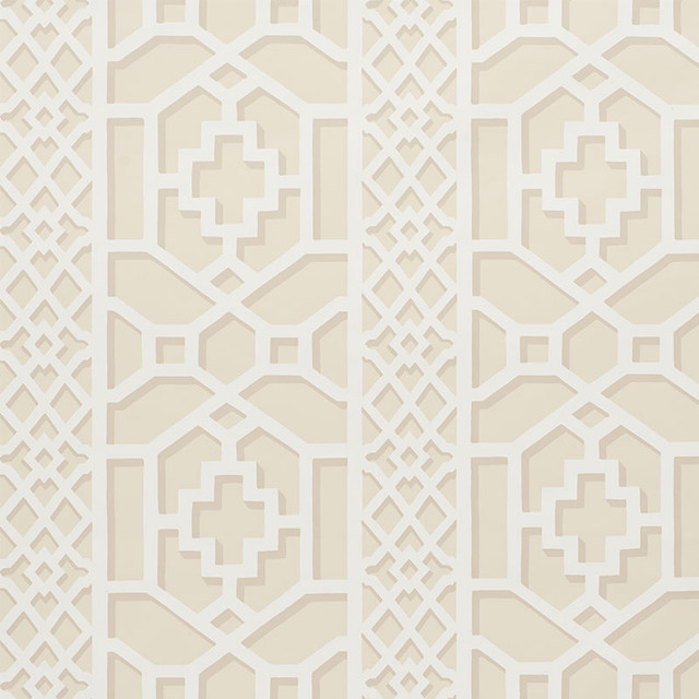 Schumacher Wallpaper Zanzibar Trellis Sand 5006945 PRINT HAPPY Paper 0 UNITED STATES OF AMERICA </p><p>Repeat: Horizontal: 13 1/2" (34CM) and Vertical: 12 5/8" (32CM) 27 - My Fabric Connection - Schumacher Wallpaper Zanzibar Trellis Sand 5006945 PRINT HAPPY Paper 0 UNITED STATES OF AMERICA </p><p>Repeat: Horizontal: 13 1/2" (34CM) and Vertical: 12 5/8" (32CM) 27 - My Fabric Connection -