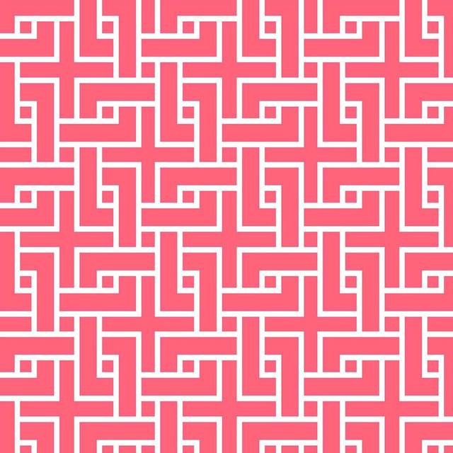 RM CoCo Fabric Manchurian Fret Begonia