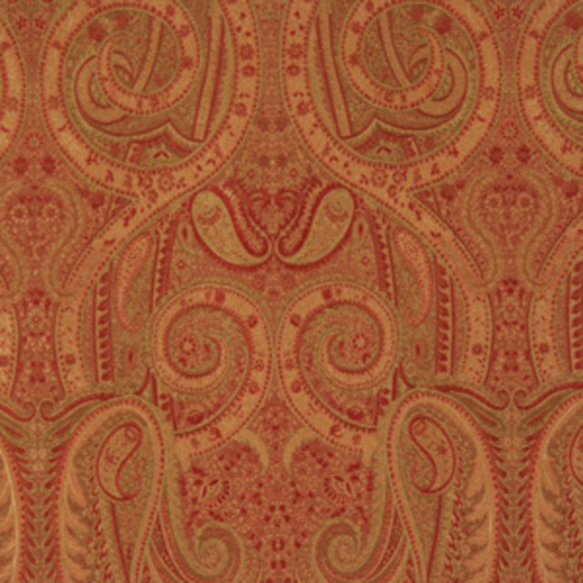 RM CoCo Fabric 1650Cb Persimmon Paradise Peach 100% Silk See Sample 0 Horizontal: 12.1 and Vertical: 19.9 60 - My Fabric Connection -