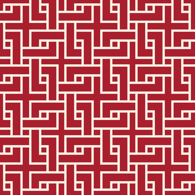 RM CoCo Fabric Manchurian Fret Garnet