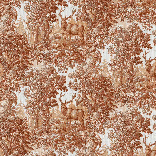 RM CoCo Fabric Staghorn Toile Cinnabar