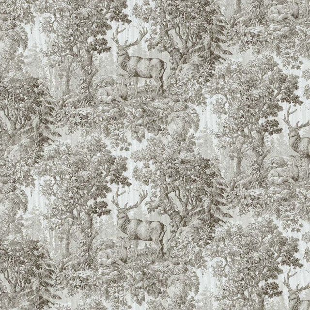 RM CoCo Fabric Staghorn Toile Greige