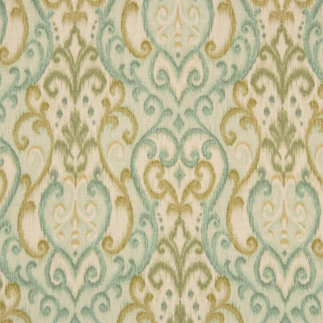 RM CoCo Fabric 2057Cb Loden Turquesa 55% Linen 45% Rayon See Sample 0 Horizontal: 13.5 and Vertical: 27 54 - My Fabric Connection -