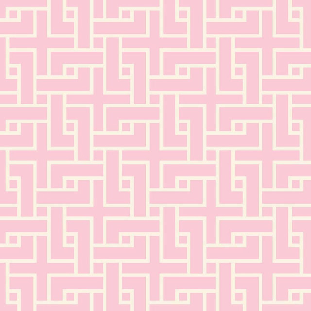 RM CoCo Fabric Manchurian Fret Petal Pink