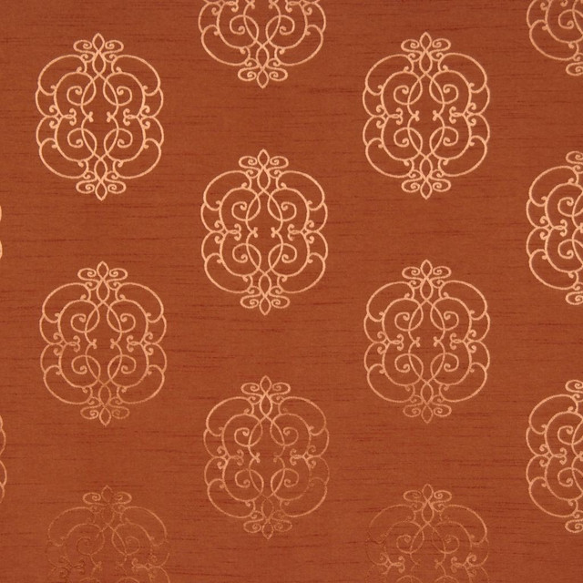 RM CoCo Fabric O'Keeffe Copper Masterpiece 100% Polyester See Sample 0 Horizontal: 11.5 and Vertical: 9 54 - My Fabric Connection -