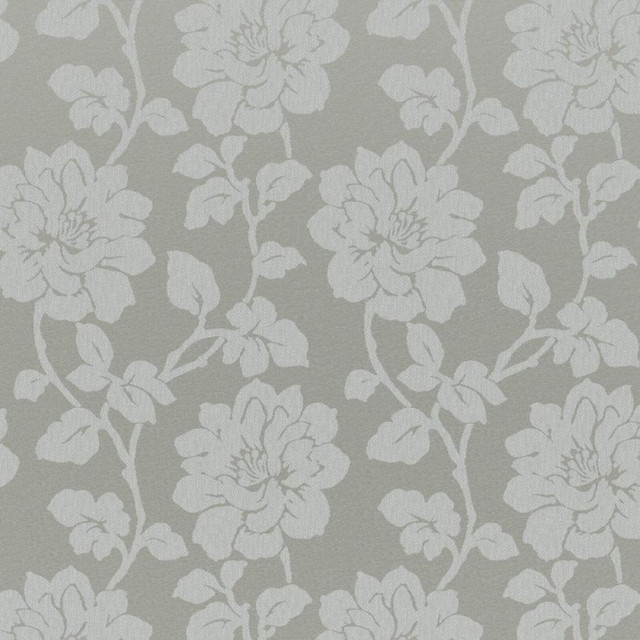 Maxwell Fabric Winter Garden # 607 Mineral Wide Width Drapery Ii 74% POLYESTER/26% COTTON INDIA V-13.6" H-10.6" 118" - My Fabric Connection -