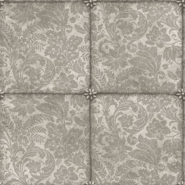 Cole & Son Wallcovering King S Argent M Slvr Foil COLE & SON HISTORIC ROYAL PALACES-GREAT MASTERS NON WOVEN - 100% United Kingdom Horizontal: 20.5 and Vertical: 20.5 20.5 - My Fabric Connection -