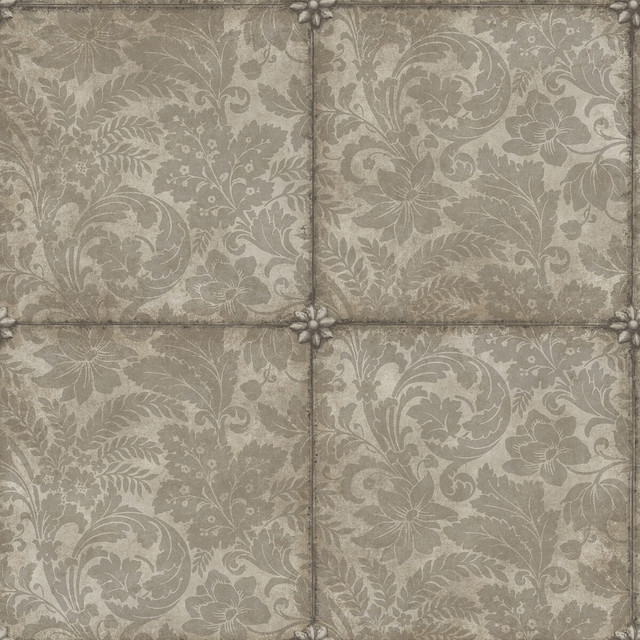 Cole & Son Wallcovering King S Argent M Glvr Foil COLE & SON HISTORIC ROYAL PALACES-GREAT MASTERS NON WOVEN - 100% United Kingdom Horizontal: 20.5 and Vertical: 20.5 20.5 - My Fabric Connection -