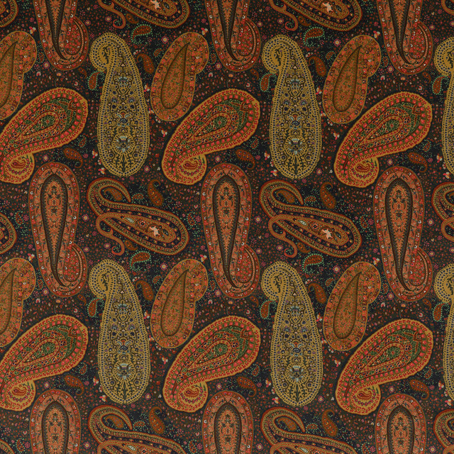 Mulberry Fabric Peregrine Paisley Velvet Plum MULBERRY LONG WEEKEND COTTON - 83%;POLYESTER - 17% United Kingdom Horizontal: 17.336 and Vertical: 22.852 52.008 - My Fabric Connection -