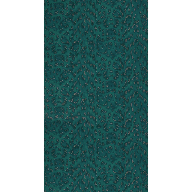 Clarke And Clarke Wallcovering Felis Teal/Rose Gold WILDERIE BY EMMA J SHIPLEY FOR C&C NON WOVEN - 100% United Kingdom Horizontal: 0 and Vertical: 10.24 21 - My Fabric Connection -
