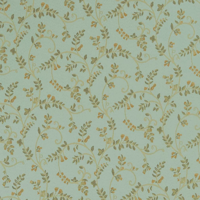 Charlotte Fabric D1812 Mist Nicolette Vintage Elegance 100% Woven Polyester Asia Exceeds 120,000 Wyzenbeek Rubs (Heavy Duty) </p><p>Repeat: Horizontal: 15" x Vertical: 9" 54 Inches - My Fabric Connection -
