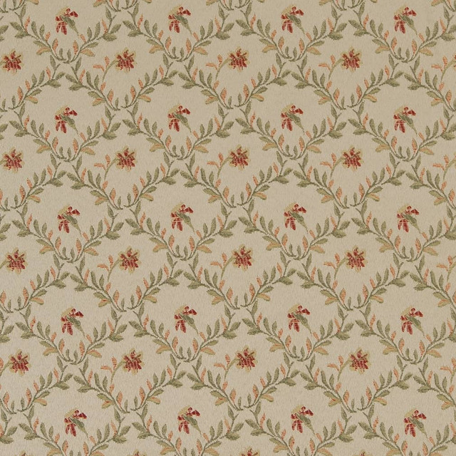 Charlotte Fabric D1848 Garden Juliet Vintage Elegance 100% Woven Polyester Asia Exceeds 120,000 Wyzenbeek Rubs (Heavy Duty) </p><p>Repeat: Horizontal: 4" x Vertical: 3.25" 54 Inches - My Fabric Connection -