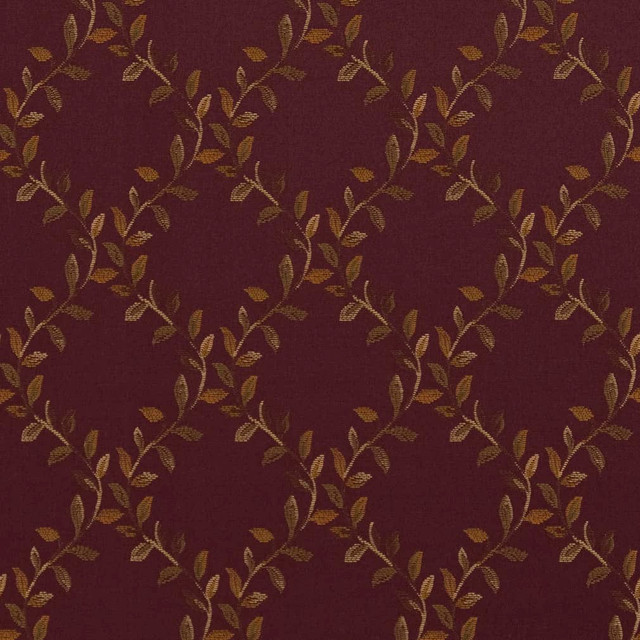 Charlotte Fabric D1857 Aubergine Ella Vintage Elegance 100% Woven Polyester Asia Exceeds 120,000 Wyzenbeek Rubs (Heavy Duty) </p><p>Repeat: Horizontal: 5" x Vertical: 5.5" 54 Inches - My Fabric Connection -