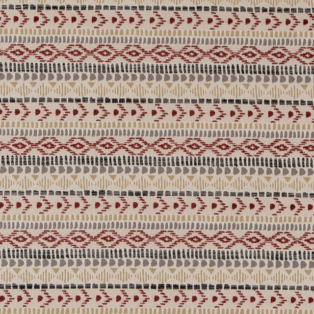 Charlotte Fabric D2002 Chili Southwest 100% Woven Polyester Asia Exceeds 50,000 Wyzenbeek Rubs (Heavy Duty) </p><p>Repeat: Horizontal: 1.25" x Vertical: 6" 54 Inches - My Fabric Connection -