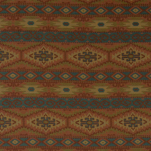 Charlotte Fabric D2009 Leather Southwest 62% Cotton, 38% Polyester Made In USA Exceeds 100,000 Wyzenbeek Rubs (Heavy Duty) </p><p>Repeat: Horizontal: 7" x Vertical: 11" 54 Inches - My Fabric Connection -