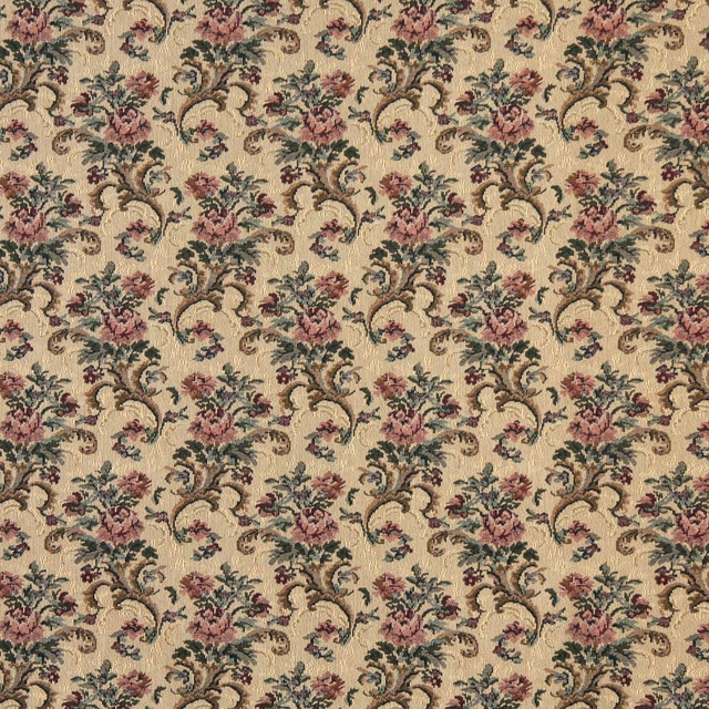 Charlotte Fabric D2056 Spice Tapestry Classics II 39% Polyester, 33% Olefin, 28% Cotton Asia Exceeds 100,000 Wyzenbeek Rubs (Heavy Duty) </p><p>Repeat: Horizontal: 6.5" x Vertical: 7" 54 Inches - My Fabric Connection -