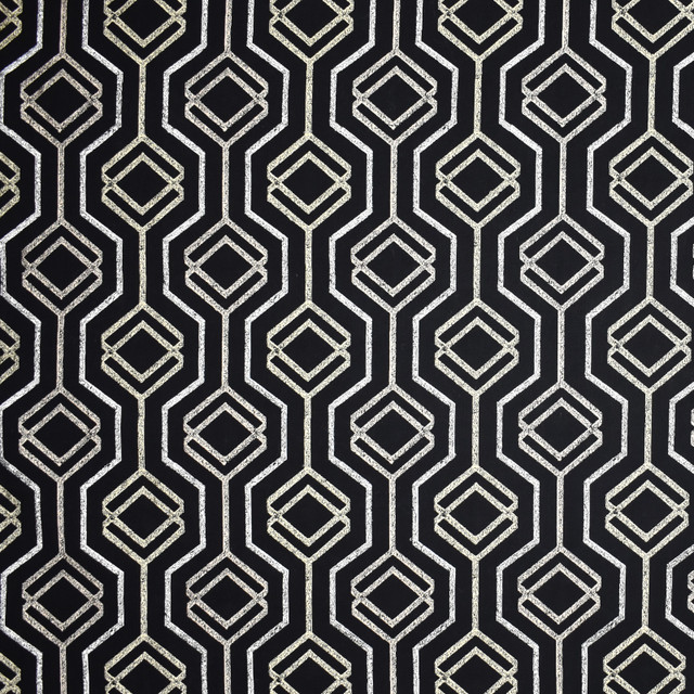 Greenhouse Fabric S1899 Black/Tan S28: Venice Luxe 54% Polyester, 42% Cotton, 4% Linen India 27,000 double rubs </p><p>Repeat: 6.4" H, 6.39" V 55" - My Fabric Connection - Greenhouse Fabric S1899 Black/Tan S28: Venice Luxe 54% Polyester, 42% Cotton, 4% Linen India 27,000 double rubs </p><p>Repeat: 6.4" H, 6.39" V 55" - My Fabric Connection -
