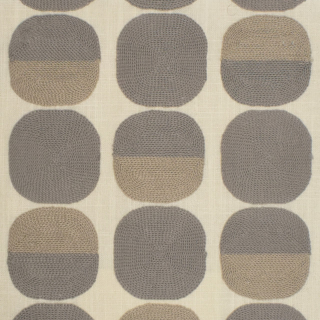 Greenhouse Fabric S3828 Dove 52% Cotton, 48% Polyester With 100% Cotton Embroidery India 9,000 double rubs </p><p>Repeat: 10.5" H, 9.3" V 52" - My Fabric Connection -