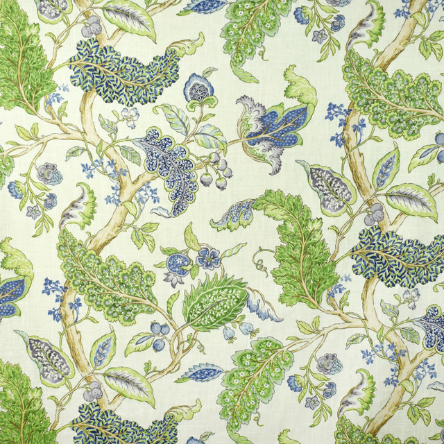 Greenhouse Fabric S2692 Periwinkle 55% Linen, 45% Rayon China 15,000 double rubs </p><p>Repeat: 27" H, 36" V 54" - My Fabric Connection - Greenhouse Fabric S2692 Periwinkle 55% Linen, 45% Rayon China 15,000 double rubs </p><p>Repeat: 27" H, 36" V 54" - My Fabric Connection -