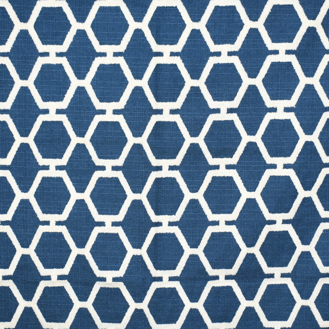 Greenhouse Fabric F2297 Navy 80% Polyester, 20% Acrylic With 100% Acrylic Embroidery China 9,000 double rubs </p><p>Repeat: 4" H, 4" V 54" - My Fabric Connection -