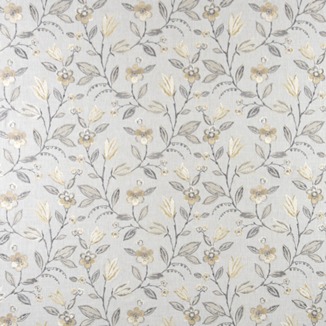 Carole Fabric Bloom Away Moonstone From The Heart 58% Cotton, 42% Polyester India 12,000 Wyzenbeek Double Rubs </p><p>Repeat: 12 1/2" V, 13 1/8" H 52.25" - My Fabric Connection -