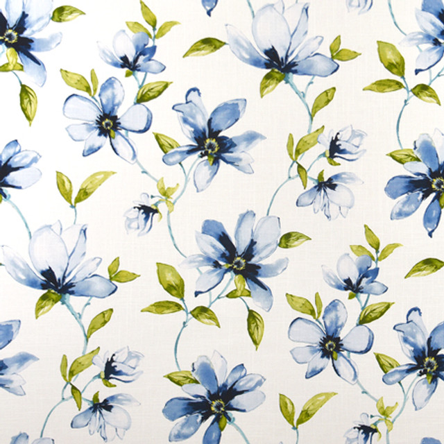 Carole Fabric Nights In Georgia Indigo Muse 100% Cotton Spain 27" V, 13 1/2" H HD 54" - My Fabric Connection -