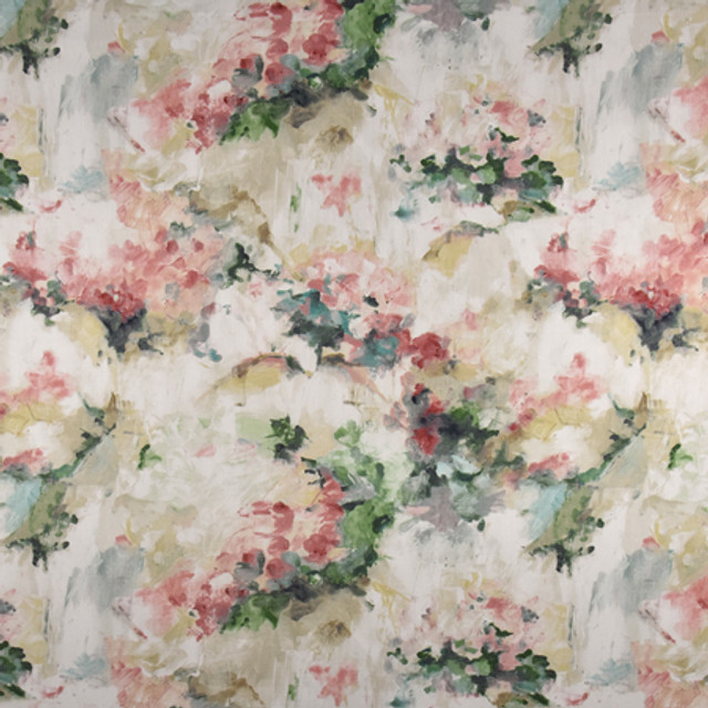 Carole Fabric Sunny Disposition Tea Rose Muse 100% Cotton India 25" V, 26 3/4" H 57.25" - My Fabric Connection -