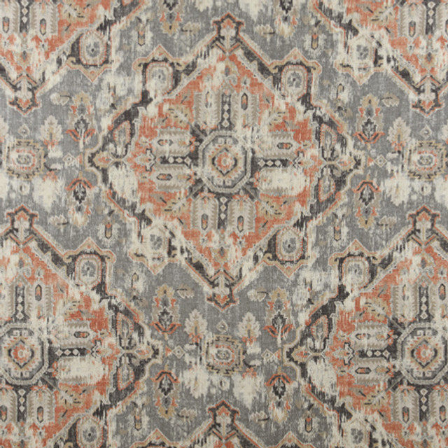 Carole Fabric Thunder Ridge Ash Well-Traveled 55% Linen, 45% Viscose-Soil Resistant S Korea 12,000 Wyzenbeek Double Rubs </p><p>Repeat: 27 3/8" V, 26 1/4" H HD 56" - My Fabric Connection -