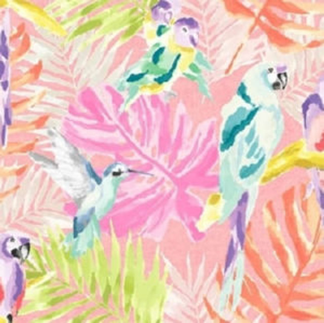 Norbar Fabric Yahoo Pink 01 HEAT WAVE 100% POLYESTER 18"V 18"H 55 - My Fabric Connection -