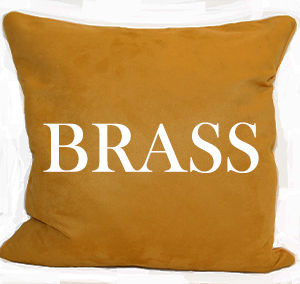 Norbar Fabric Throw Pillow Brass 38 PILLOW INSERT 100% POLYESTER FRANCE 18" X 18" SQUARE - My Fabric Connection -