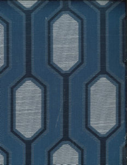 Norbar Fabric Comedy Dark Blue SPLENDOR 66% POLYESTER 17% VISCOSE CHINA 8 1/2"V 5"H 54" - My Fabric Connection -