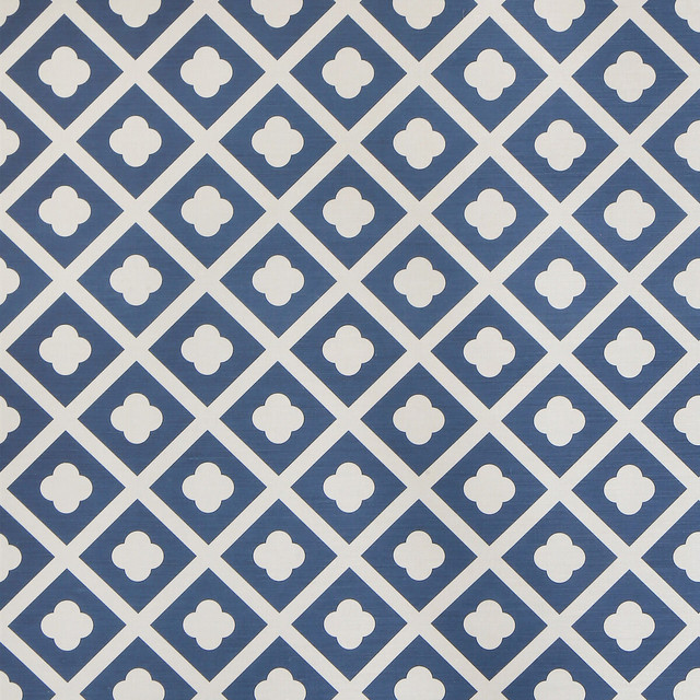 Lee Jofa Fabric Jardin Dark Navy On Ecru Fabric LINEN - 67%;COTTON - 33% United Kingdom HEAVY </p><p>Repeat: H: 6.69, V: 6.69 53.54 - My Fabric Connection -