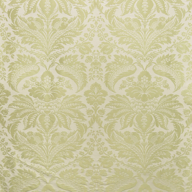 Brunschwig & Fils Fabric Damask Pierre Lichen Fabric COTTON - 70%;SILK - 30% France LIGHT </p><p>Repeat: H: 25.5, V: 31 51 - My Fabric Connection -