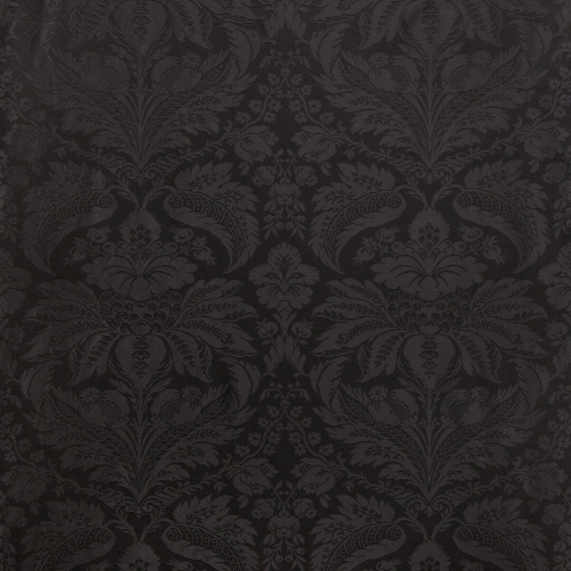 Brunschwig & Fils Fabric Damask Pierre Black Fabric COTTON - 70%;SILK - 30% France LIGHT </p><p>Repeat: H: 25.5, V: 31 51 - My Fabric Connection -