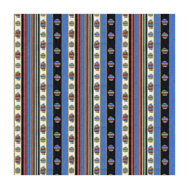 Brunschwig & Fils Fabric Rayure Moire Bleu Fabric COTTON - 53%;VISCOSE - 47% France </p><p>Repeat: H: 7.09, V: 2.36 51.18 - My Fabric Connection -