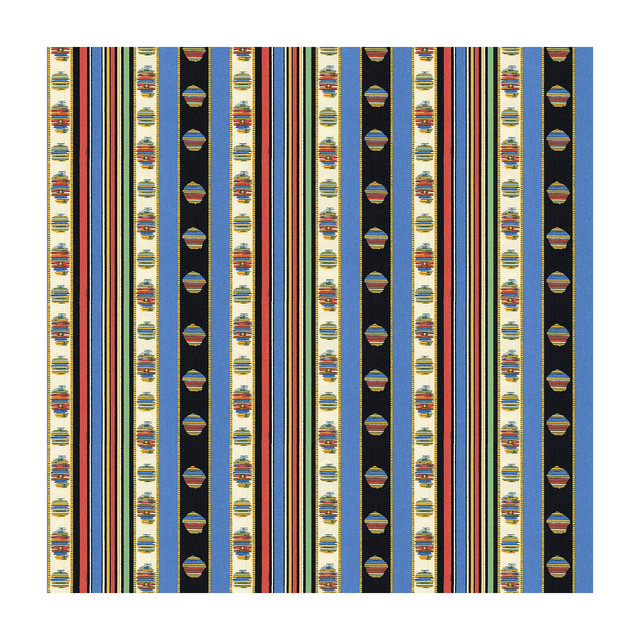 Brunschwig & Fils Fabric Rayure Percale Bleu Fabric COTTON - 100% France </p><p>Repeat: H: 7.09, V: 2.36 51.18 - My Fabric Connection -