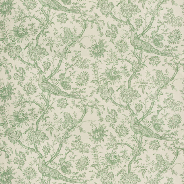 Brunschwig & Fils Fabric Cevennes Print Aloe Fabric COTTON - 100% United Kingdom MEDIUM </p><p>Repeat: H: 27.0284, V: 25.216 54.0568 - My Fabric Connection -