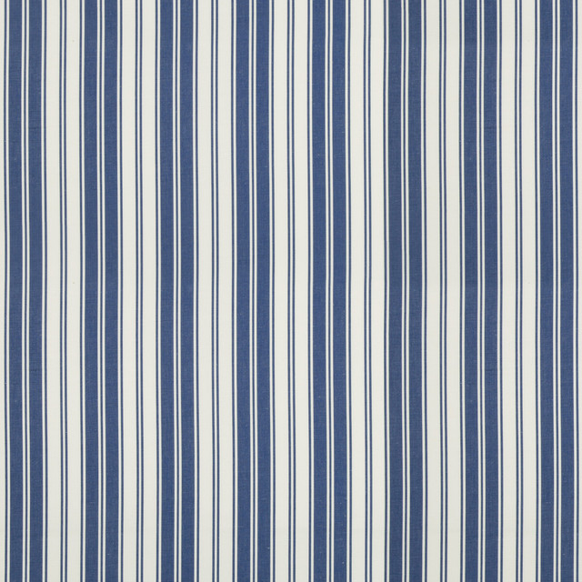 Brunschwig & Fils Fabric Audemar Stripe Blue Fabric COTTON - 52%;LINEN - 48% India </p><p>Repeat: H: 3.5, V: 0 56 - My Fabric Connection -