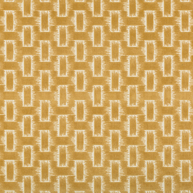 Brunschwig & Fils Fabric Chambord Velvet Gold Fabric COTTON - 84%;LINEN - 16% India HEAVY </p><p>Repeat: H: 6.77, V: 2.99 55.1 - My Fabric Connection -
