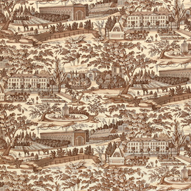 Brunschwig & Fils Wallcovering Zarafa Sepia Wallcovering PAPER - 100% United States </p><p>Repeat: H: , V: 30.75 29 - My Fabric Connection -