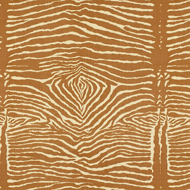 Brunschwig & Fils Fabric Le Zebre Caramel Fabric LINEN - 100% United States </p><p>Repeat: H: 24.5, V: 27 48 - My Fabric Connection -