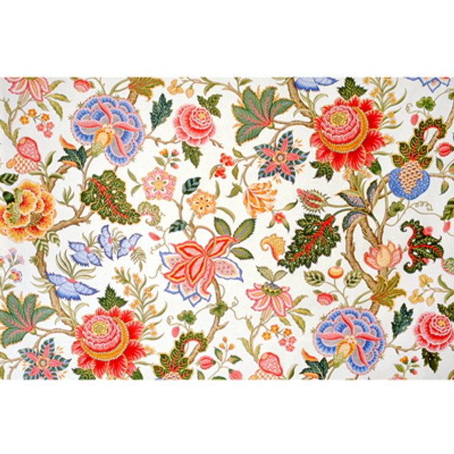 Brunschwig & Fils Fabric Nizam Cotton Print Ecru Fabric COTTON - 100% France </p><p>Repeat: H: 54, V: 23.7 54 - My Fabric Connection -