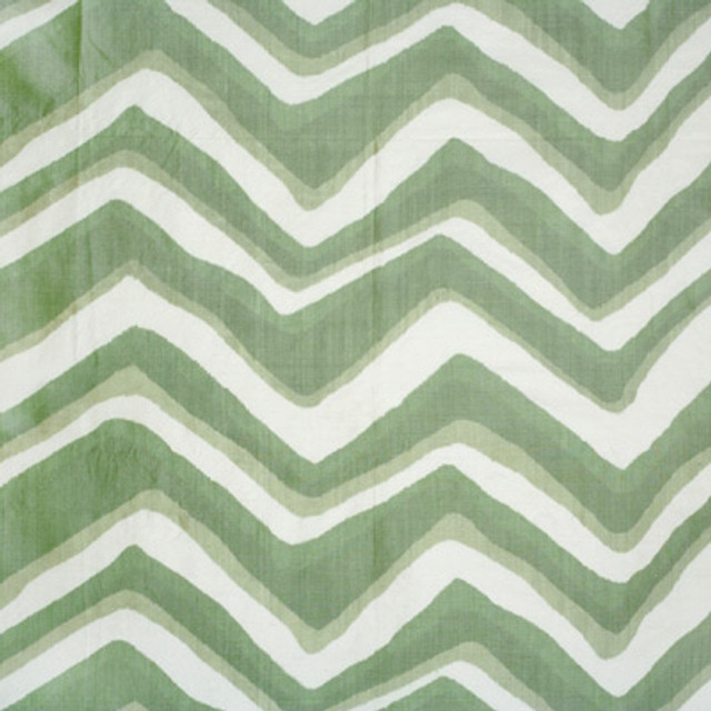 Brunschwig & Fils Fabric Chevron Bar Silk Warp Print Leaf Fabric SILK - 100% Philippines </p><p>Repeat: H: 50, V: 19 50 - My Fabric Connection -