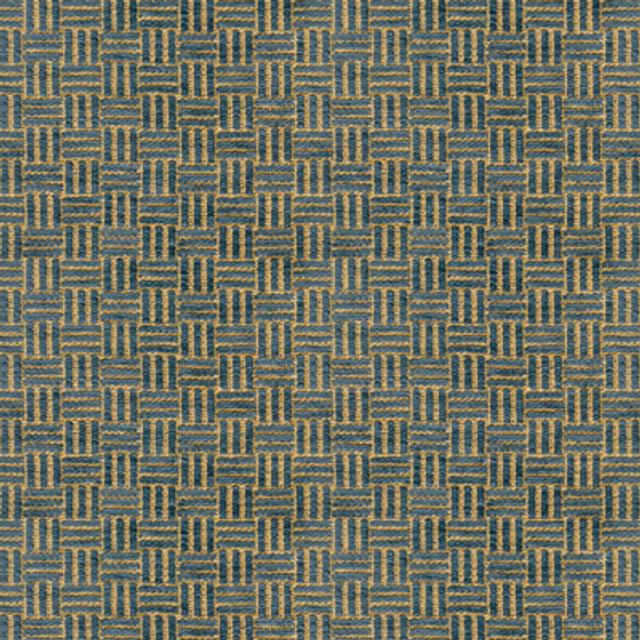 Brunschwig & Fils Fabric Reed Texture Indigo Fabric RAYON - 55%;COTTON - 45% United States </p><p>Repeat: H: 1.75, V: 1.5 54 - My Fabric Connection -